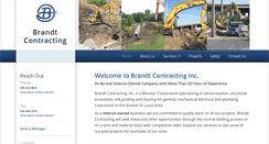 Desktop Screenshot of brandtcontracting.com