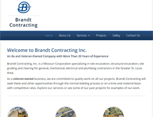 Tablet Screenshot of brandtcontracting.com
